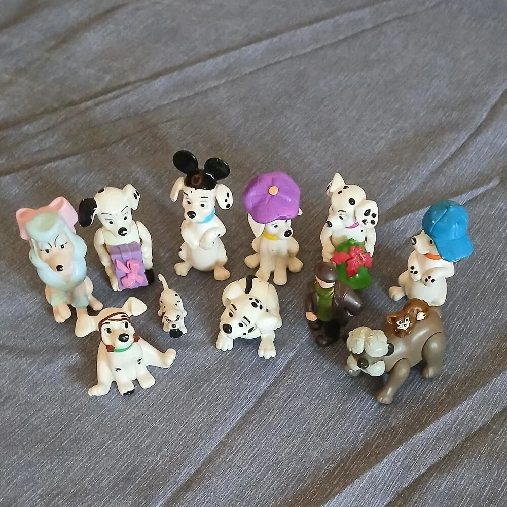 Walt Disney 101 Dalmatians Figurines PVC set of 12 Used